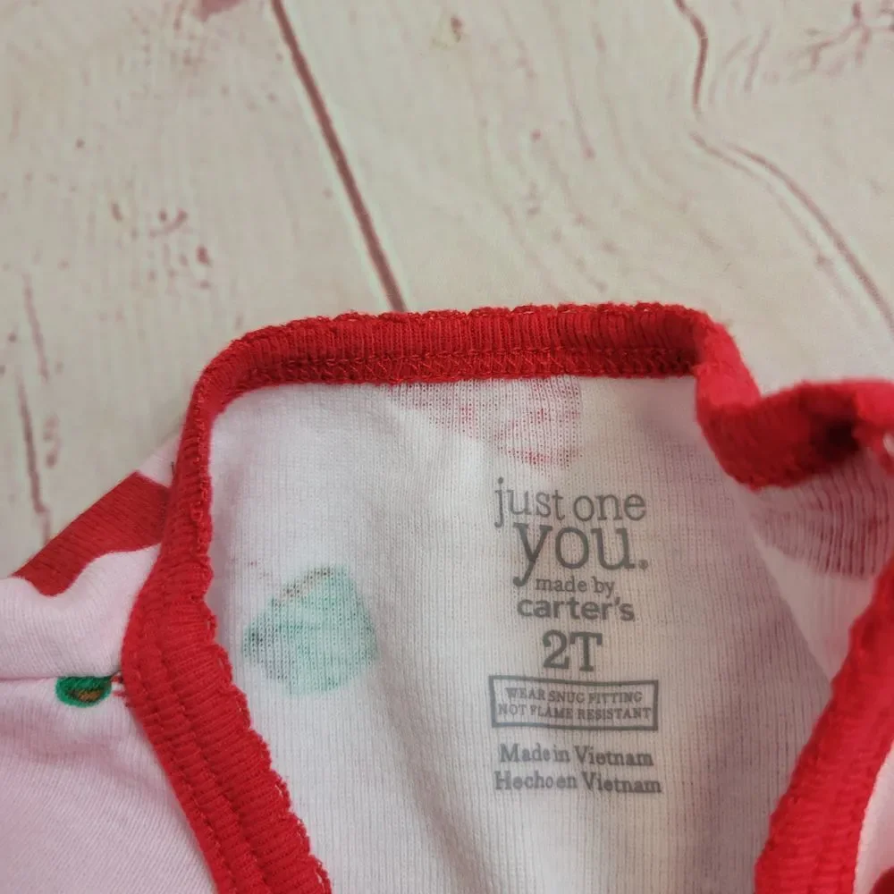 Carter's Santa Christmas pajamas 2T